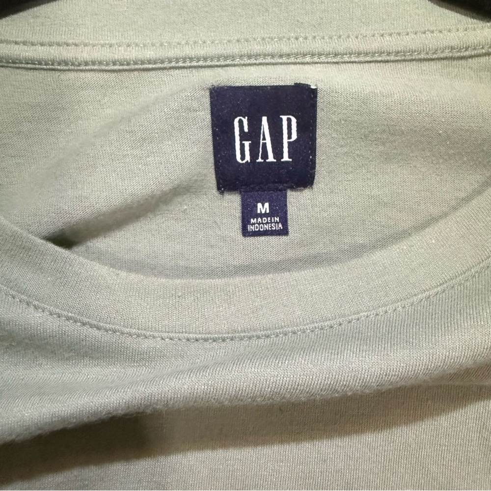 Gap Slub-Knit Waist-Defined T-Shirt Dress for Women in Sage Green - Picture 3 of 6